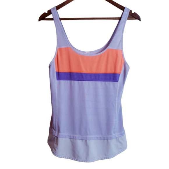 lululemon athletica Tops - Lululemon Womens Activewear Tank Top Small Purple Orange Running Training